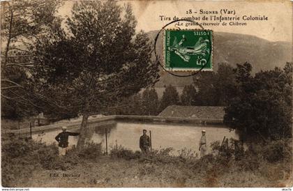 CPA SIGNES Tirs de combat de l'Infanterie Coloniale (411209)