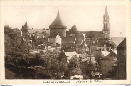 CPA Sille Le Guillaume L'Eglise Et Le Château