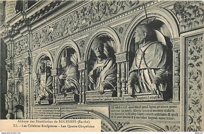 Carte Postale Ancienne - 72 - Solesmes - Abbaye des Bénédictins de Solesmes - Les Célèbres Sculptures - Les Quatre Chape