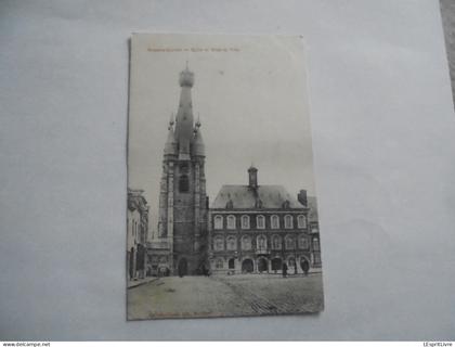 SOLRE LE CHÂTEAU Eglise et Hôtel de Ville Carte Postale