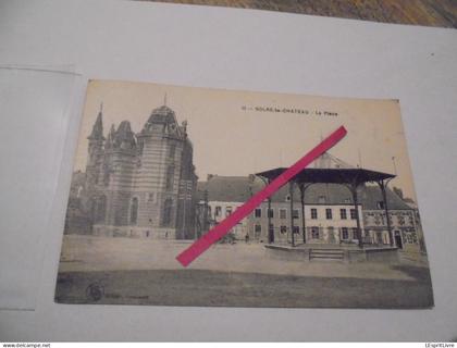 SOLRE LE CHÂTEAU La Place Petite Animation Carte Postale
