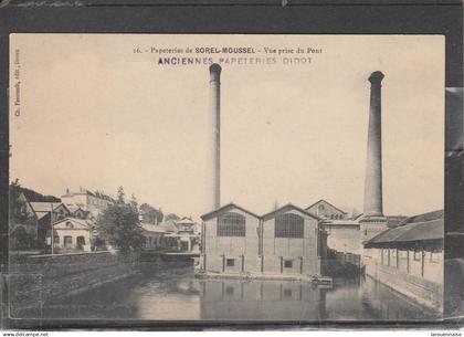 28 - SOREL MOUSSEL - Papeteries de Sorel Moussel - Vue prise du Pont