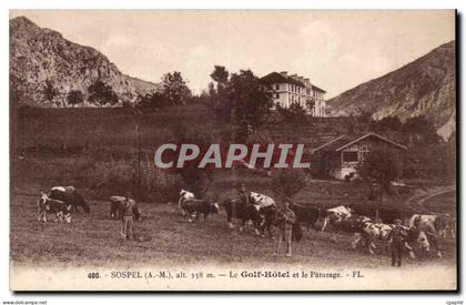 Sospel - Le Golf Hotel et le Paturage - CPA