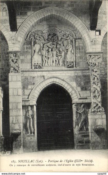 CPA Souillac Portique de I'Eglise