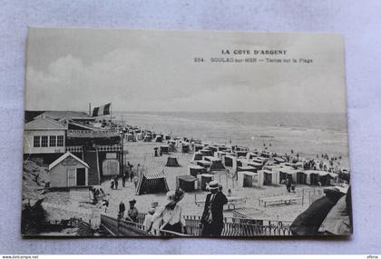 Soulac sur mer, tentes sur la plage, Gironde 33