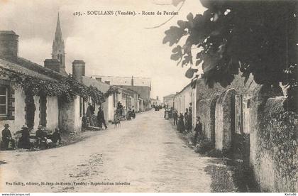soullans * route de perriez ( perrier ) * enfants villageois
