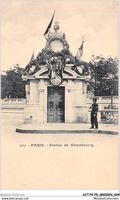 AJTP4-75-0426 - PARIS - statue de Strasbourg