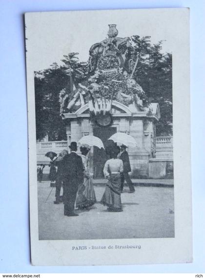 CPA (75) Paris - Statue de Strasbourg
