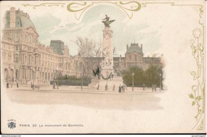 PARIS       LE MONUMENT DE GAMBETTA