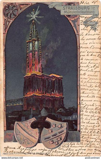 France - STRASBOURG - Illumination de la Cathédrale - Münster Beleuchtung - Ed. Felix Luib Strasbourg