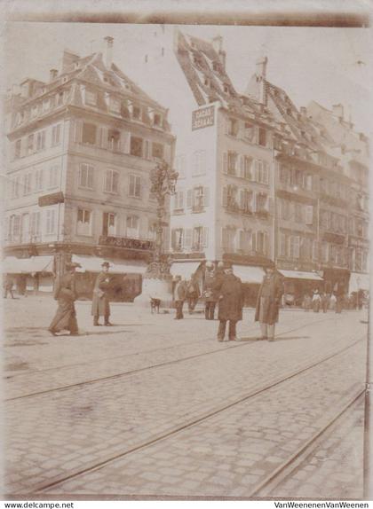 PHOTO FOTO (8,5 cm x 11,5 cm) - STRAATSBURG - STRASSBURG - STRASBOURG - ca. 1900-1910 - Géén carte photo