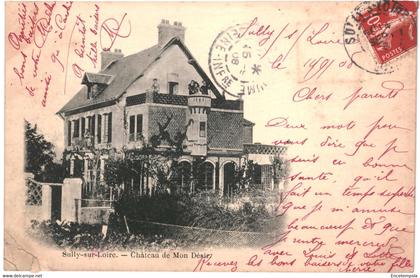 CPA carte postale France   Sully-sur-Loire  Château de Mon Désir 1908 VM60610
