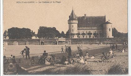 V 863 /CPA   SULLY SUR LOIRE(45)  LE CHATEAU ET LA PLAGE