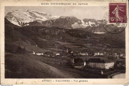 CPA Annecy Talloires Vue generale