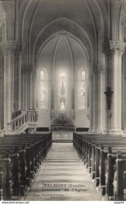 CPA Talmont Interieur De I'Eglise