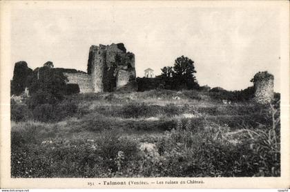 CPA Talmont (Vendee) Les ruines du Chateau