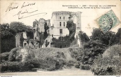 Tancarville - Ruines de la Tour Coquesart - CPA