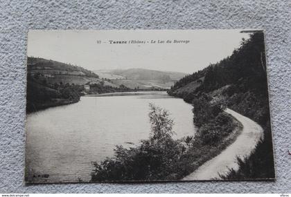 Cpa 1925, Tarare, le lac du barrage, Rhône 69