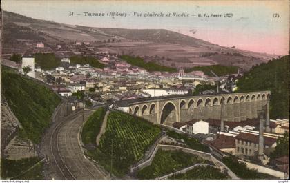 CPA Tarare Vue generale et Viaduc