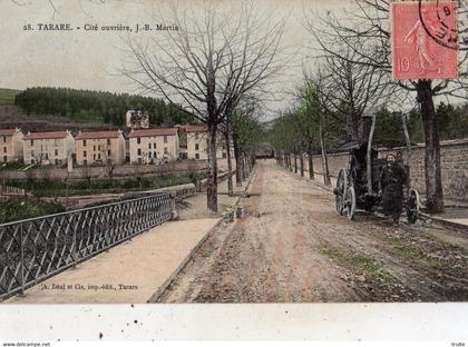 TARARE CITE OUVRIERE J-B MARTIN (CARTE COLORISEE )