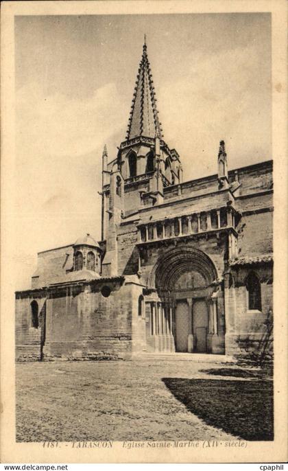 Tarascon - L'Eglise Sainte Marine - CPA
