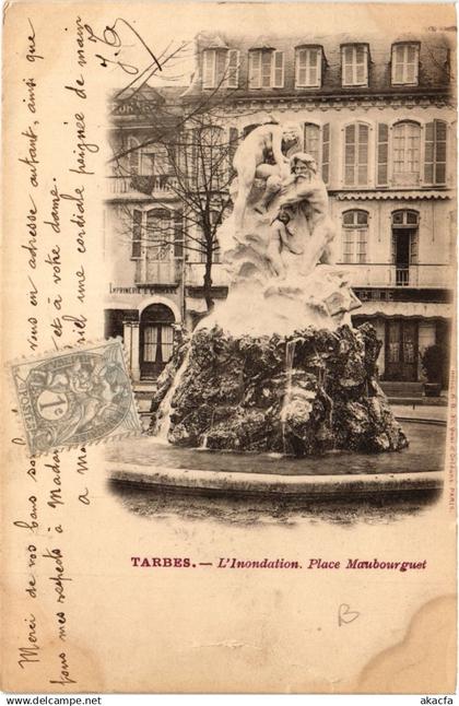 CPA TARBES L'Inondation-Place Maubourguet (415447)