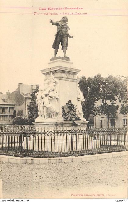 CPA Tarbes Statue Danion