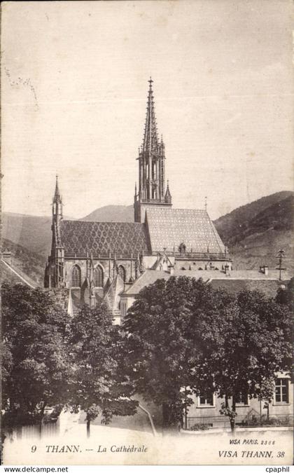 CPA Thann Vue cathedrale