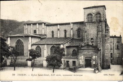 CPA Thiers Eglise Saint Genès