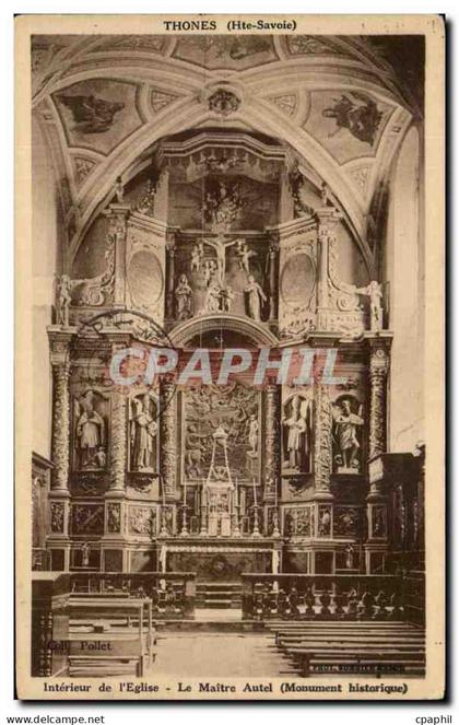 CPA Thones Interieur de l'Eglise la Maitre Autel