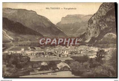 CPA Thones Vue Generale