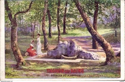 CPA Thonon les Bains Sources de la Versoie Source St Francois