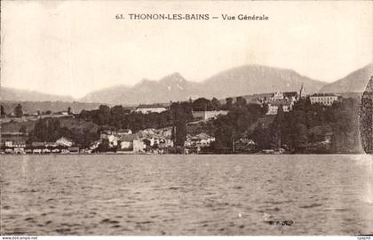 CPA Thonon Les Bains Vue Generale