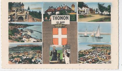 W 13 / CPSM   THONON LES BAINS (74)   MULTIVUES