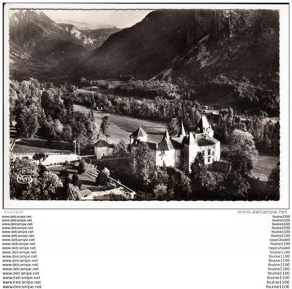 carte ( format 15 x 10,5 cm )  thorens glières  château de sales ( recto verso )