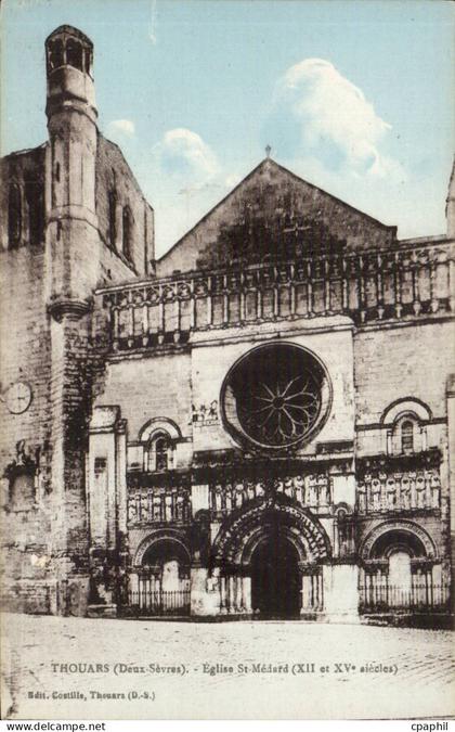 Thouars CPA Eglise St Medard