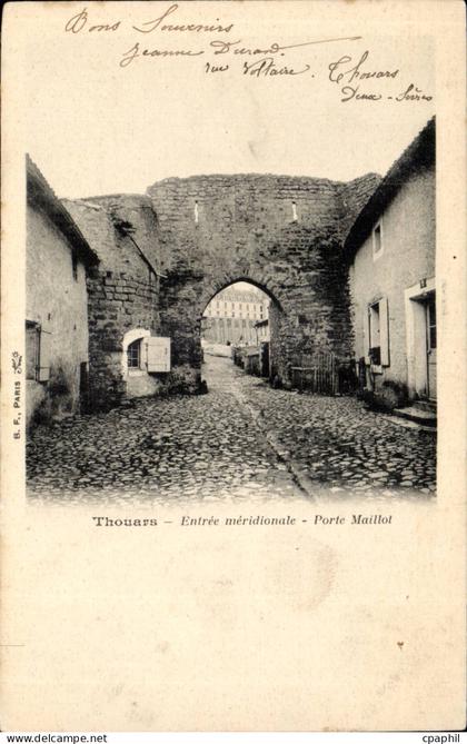 Thouars CPA Entree meridionale Porte Maillot