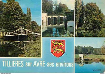 27 - Tillières sur Avre - Et ses environs - Multivues - Chevaux - Blasons - CPM - Voir Scans Recto-Verso