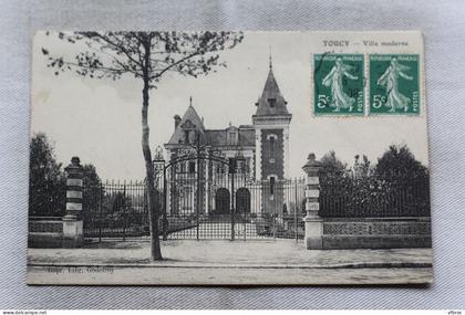 Cpa 1908, Toucy, villa moderne, Yonne 89