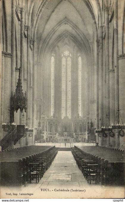 Toul CPA Cathedrale (interieur)