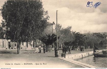 [-30%] FRANCE - Chastre - Bandol - vue générale le quai du Port - Carte Postale Ancienne