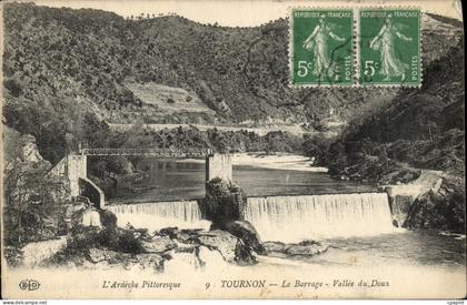 CPA L'Ardeche Pittoresque Tournon le Barrage Vallee du Doux