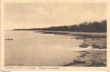 CPA Trappes La Plage l'Etang de St-Quentin
