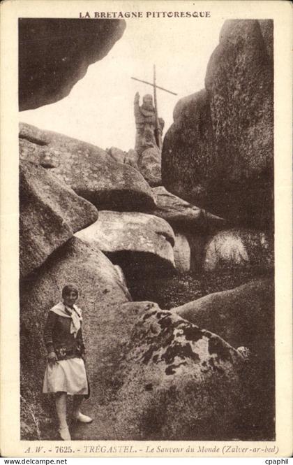 CPA Tregastel Le Sauveur du Monde