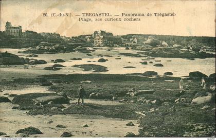 CPA Tregastel Panorama De Tregastel Plage Ses Curieux Rochers