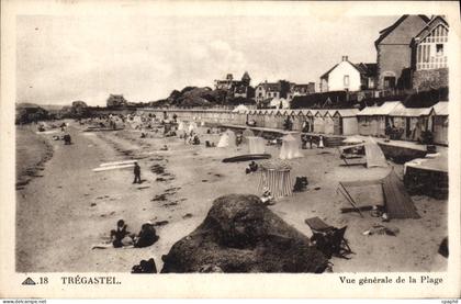 CPA TREGASTEL plage