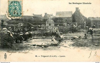 trégastel * lavoir laveuses * coiffe