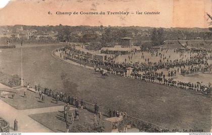 [-5%] FRANCE - Tremblay en France - Champs de Courses du Tremblay - Vue générale - Carte Postale ancienne