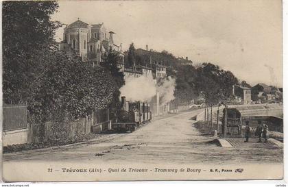 01 TREVOUX - Quai de Trévoux - Tramway de Bourg