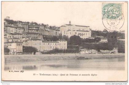 TREVOUX - Quai de Trévoux et Nouvelle Eglise